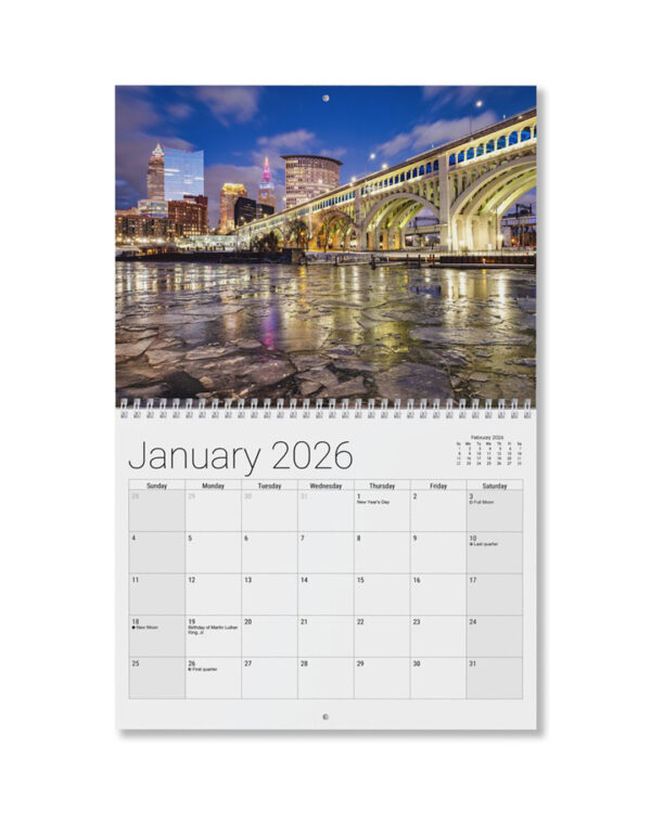 2026 Calendar – Cleveland Skyline Edition