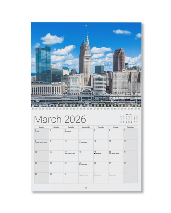 2026 Calendar – Cleveland Skyline Edition