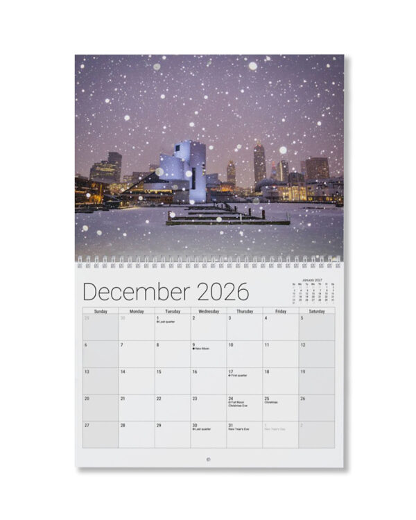 2026 Calendar – Cleveland Skyline Edition